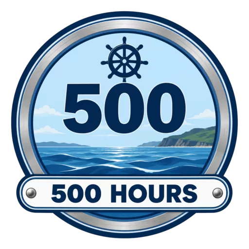 500 hours badge, not yet earned